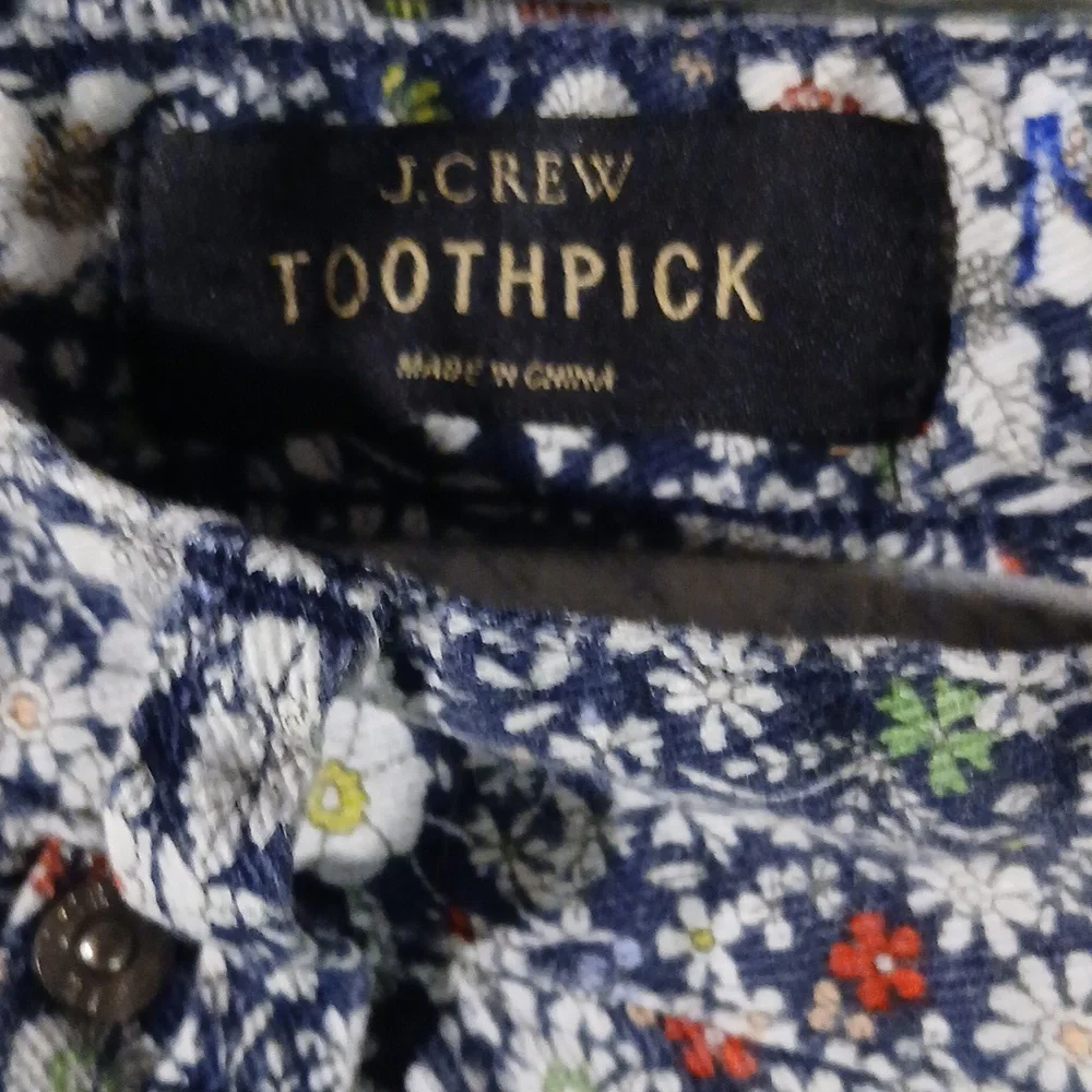 J. Crew Floral Limted Edition Jeans